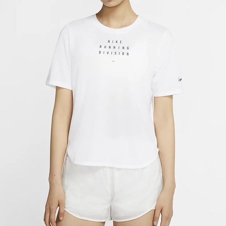 (WMNS) Nike SS20 Athleisure Casual Sports Short Sleeve White CV1876-100 - 3