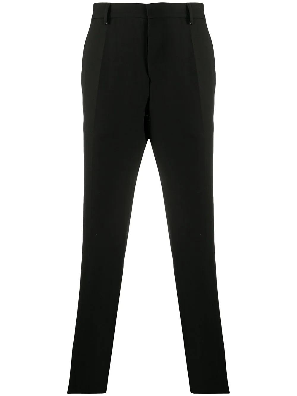 straight leg tailored trousers - 1