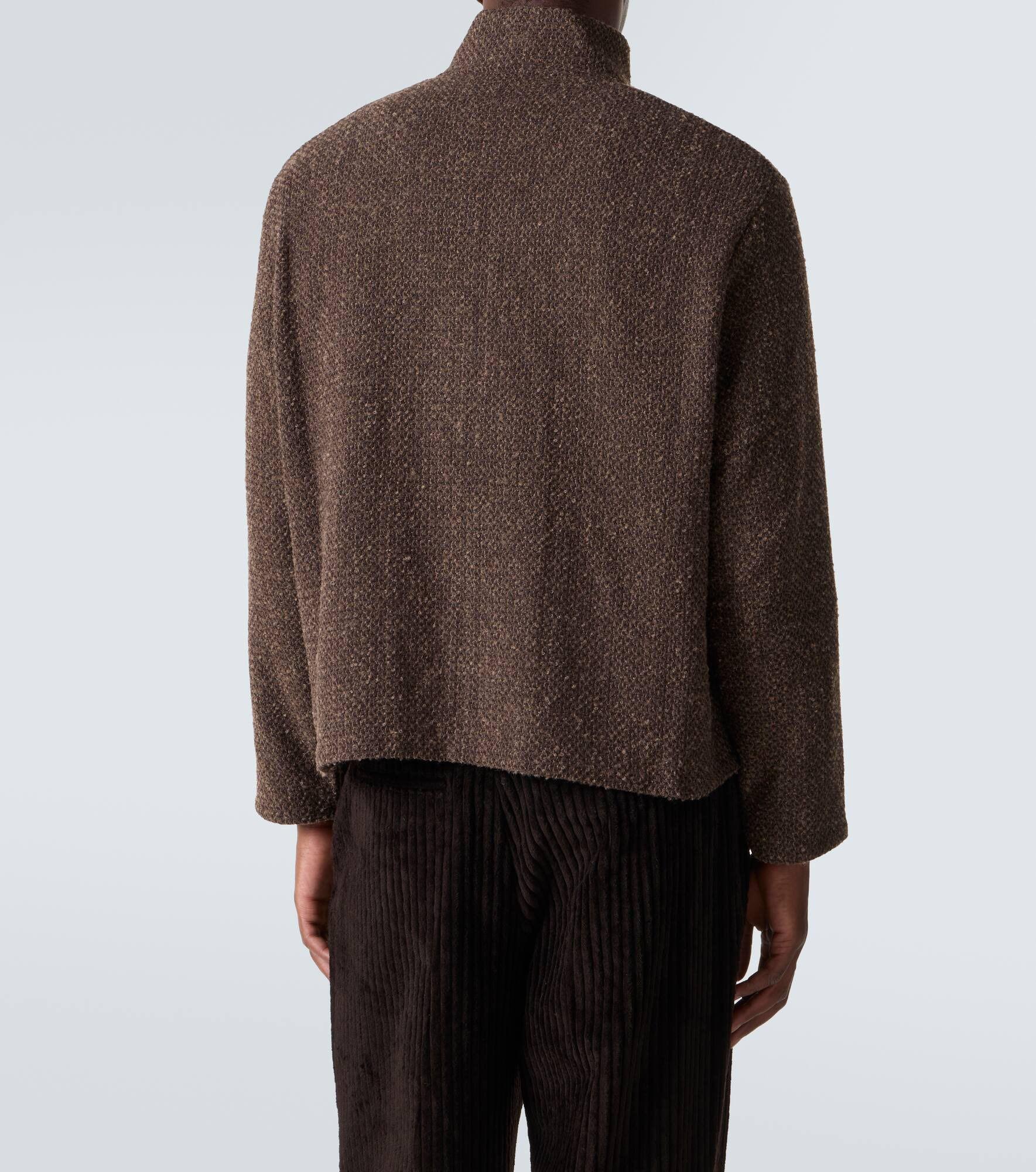 Shrunken knitted jacket - 4