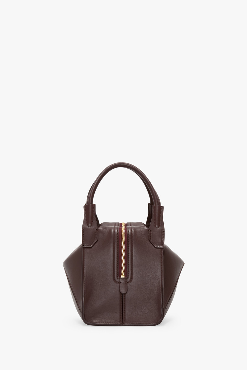 Victoria Beckham Victoria Plié Bag In Burgundy Leather outlook