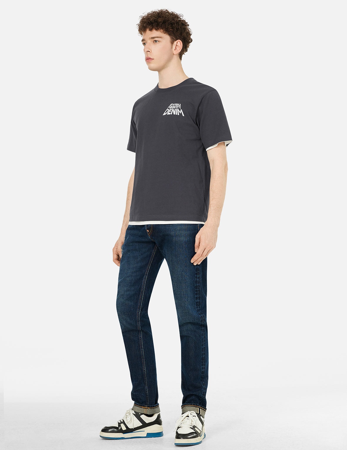 Seagull Print Carrot Fit Jeans #2017 - 3
