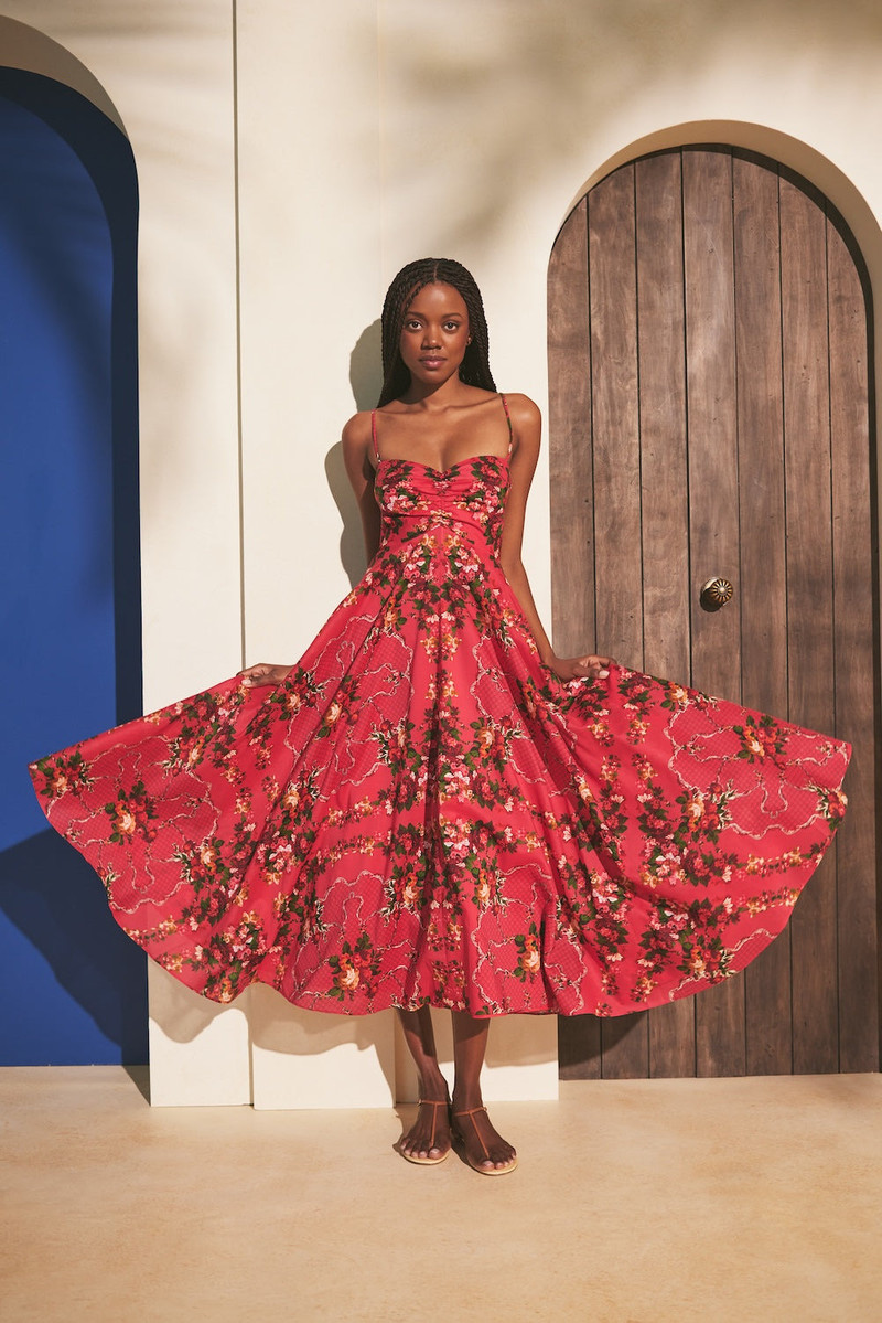 Sunray Dress Printed Charm, Sunlit Swirl 4