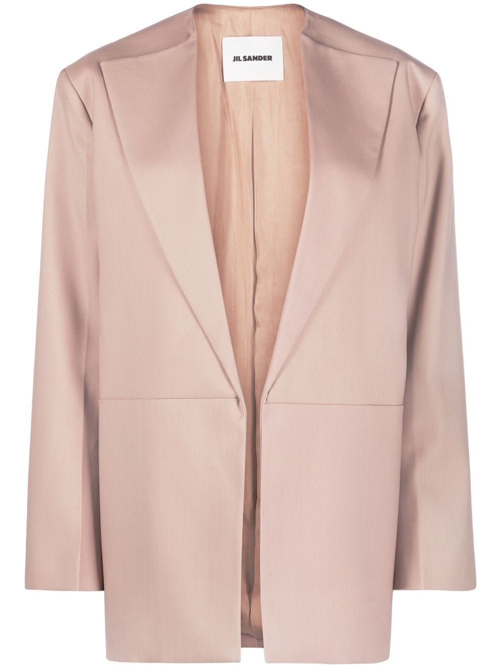 open-front tailored jacket - 1