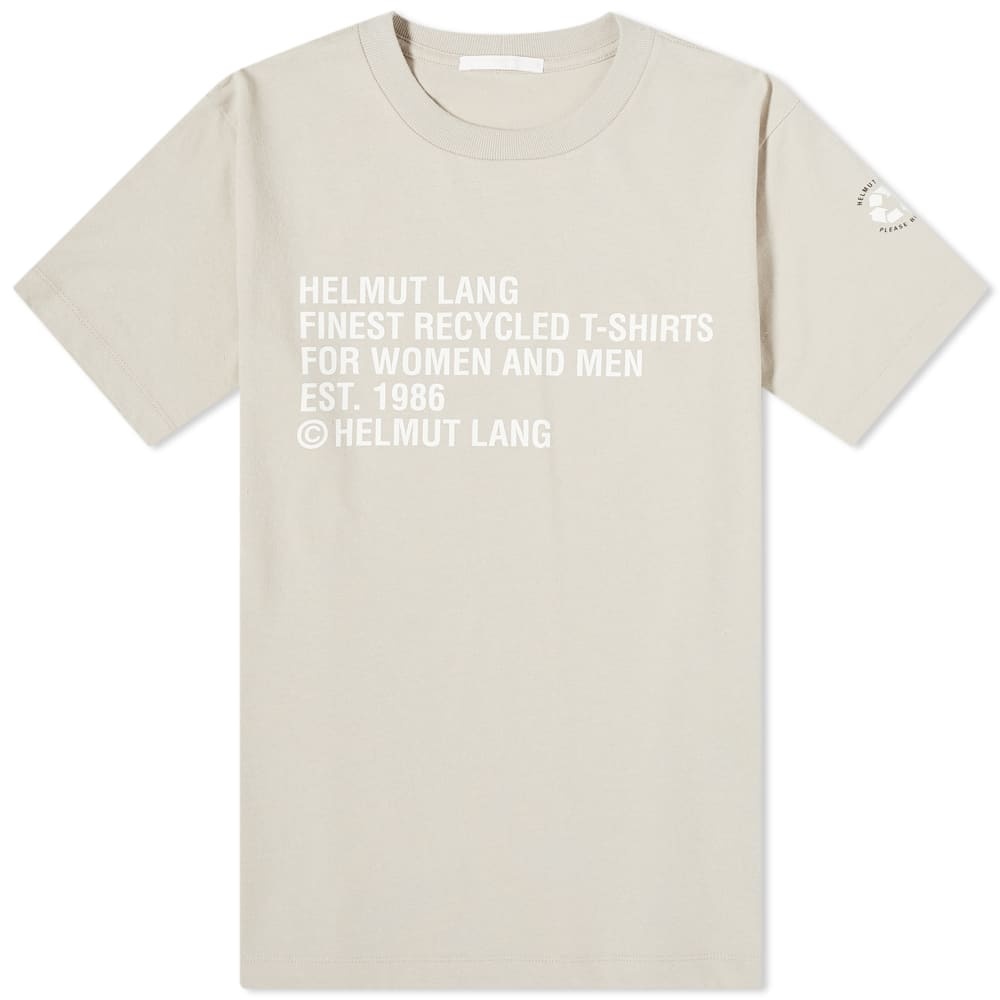 Helmut Lang Recycled Label Tee - 1