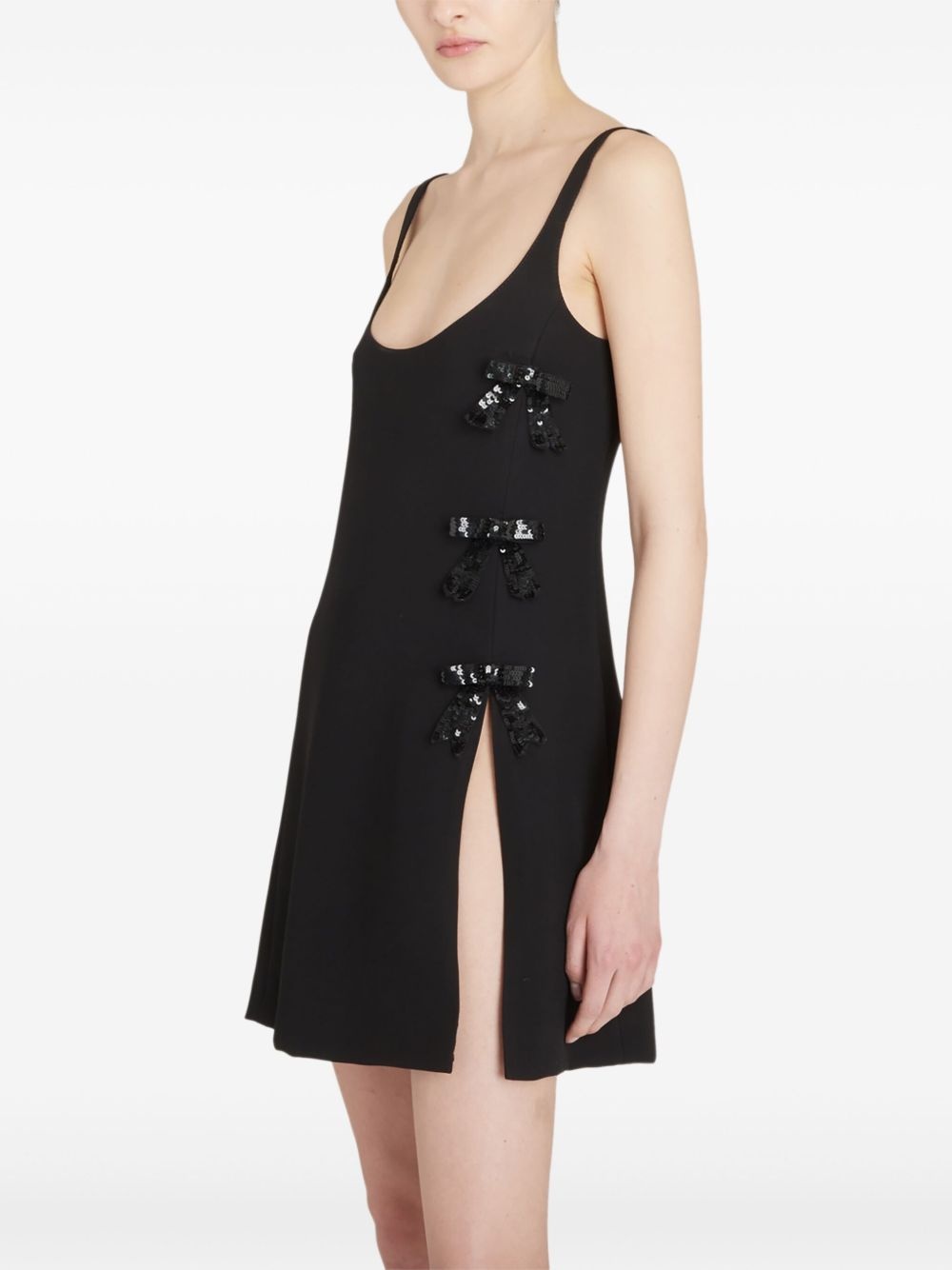 bow detailing short dress - 5