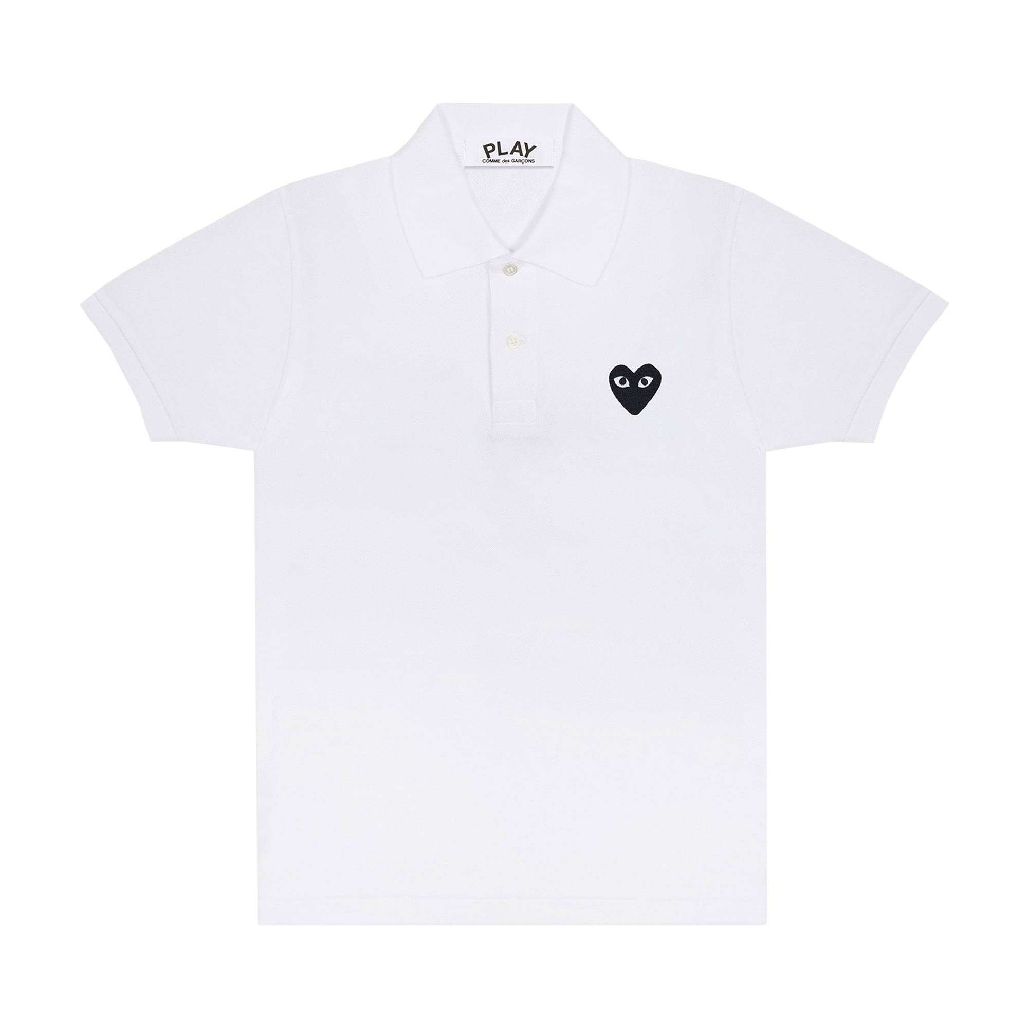 Comme des Garçons PLAY Polo T-Shirt 'White' - 1