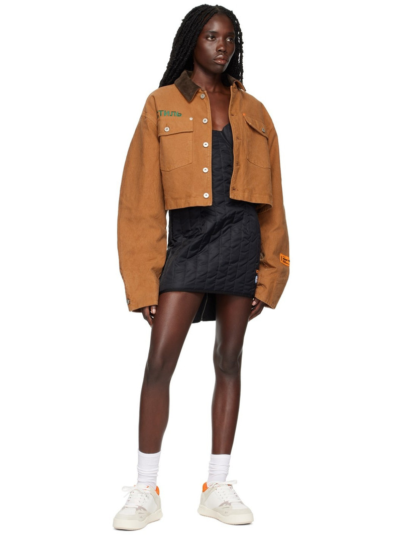 Heron Preston Black Ex-Ray Corset Minidress outlook