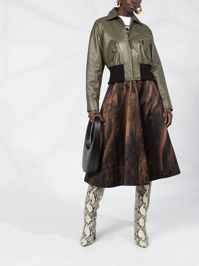 Marni abstract print circle skirt outlook