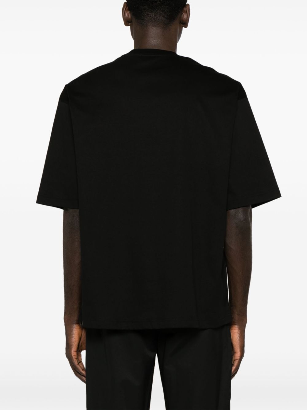 curb lace-detailed cotton T-shirt - 4
