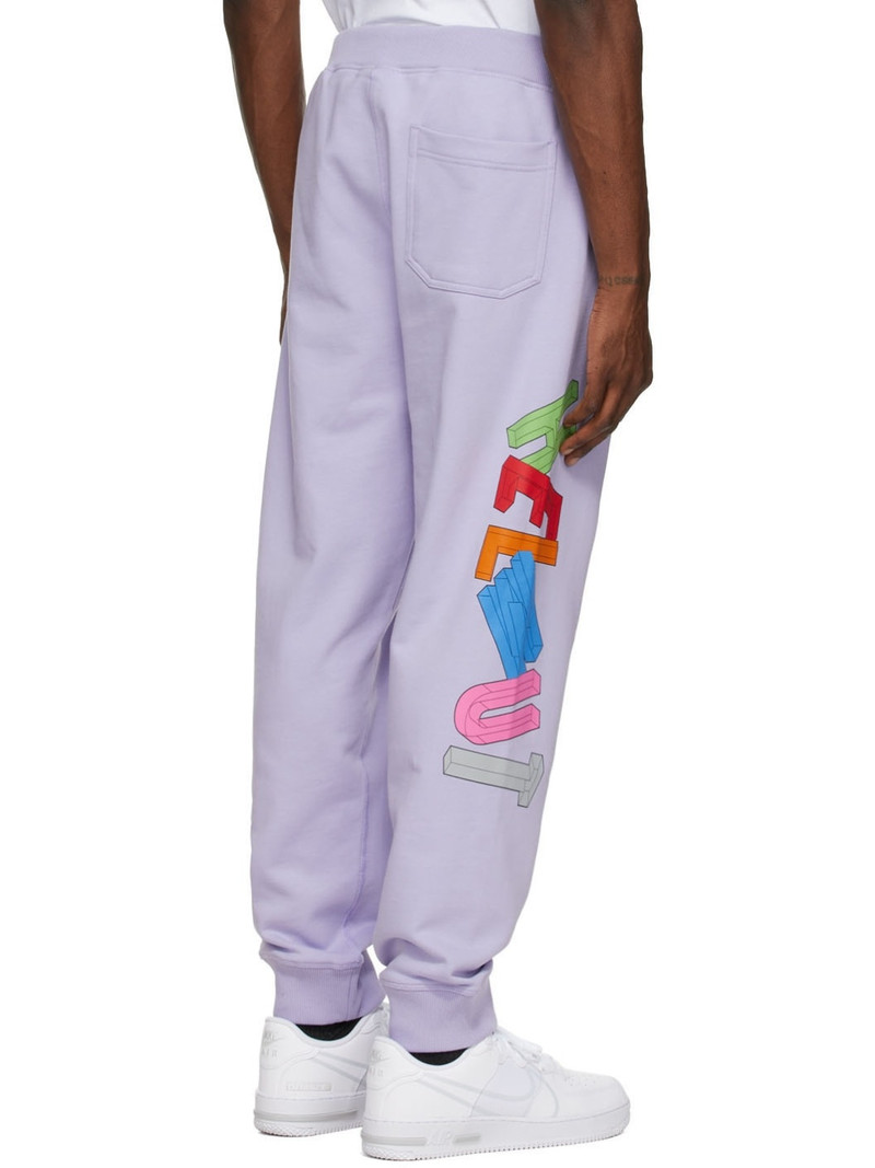 Purple 3D Jogger Lounge Pants 3