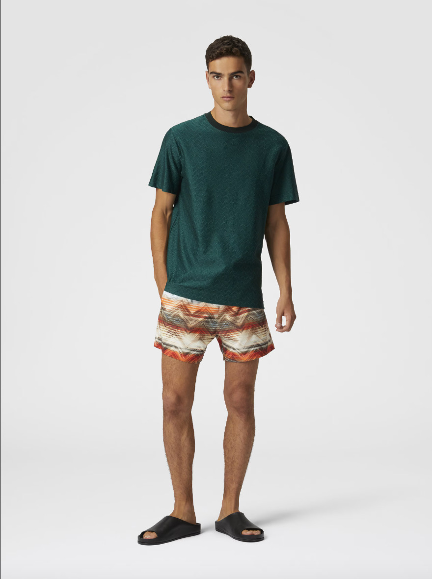 Medium Length Swim Short Orange - 4