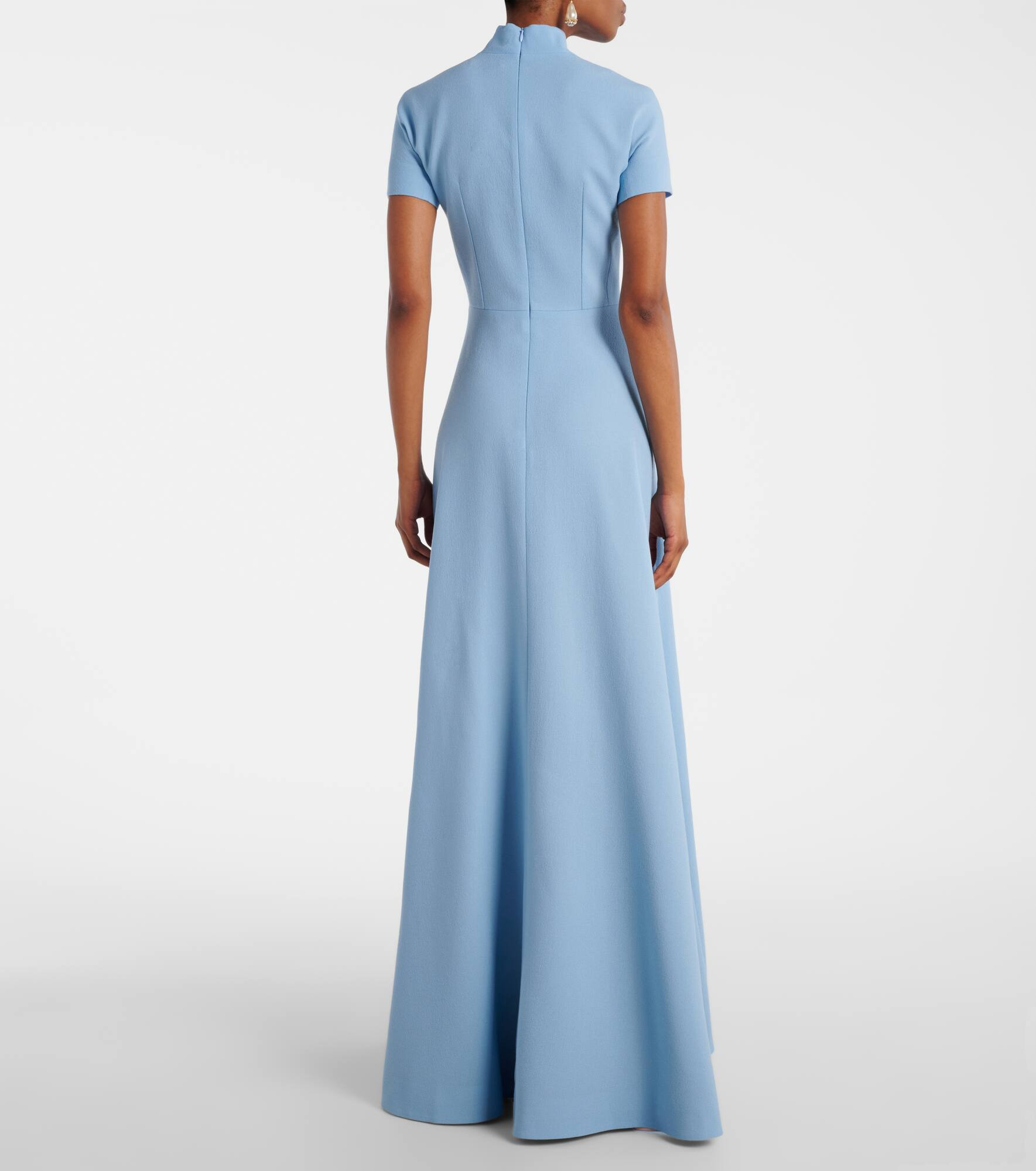 Malinda wool crêpe gown - 3