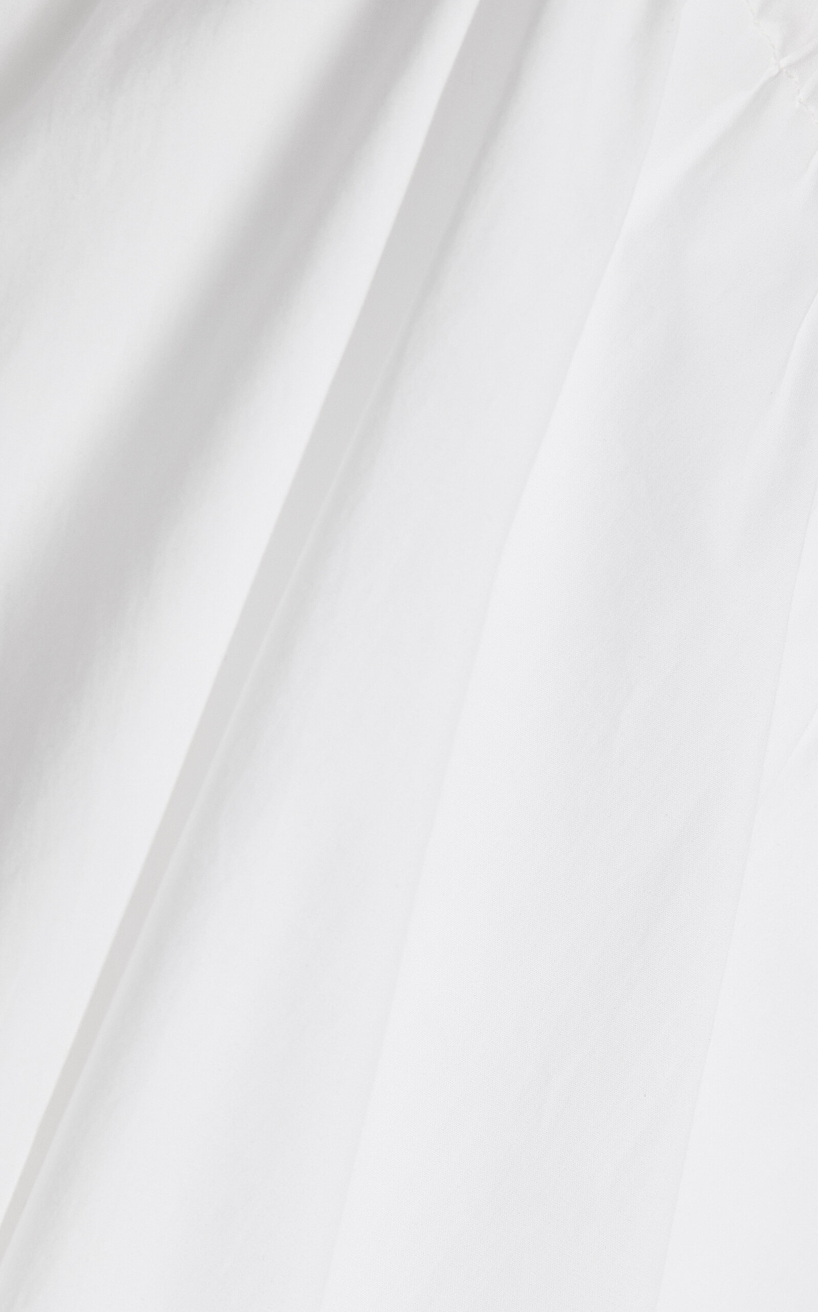 Drawcord Organic Cotton Maxi Skirt white - 5