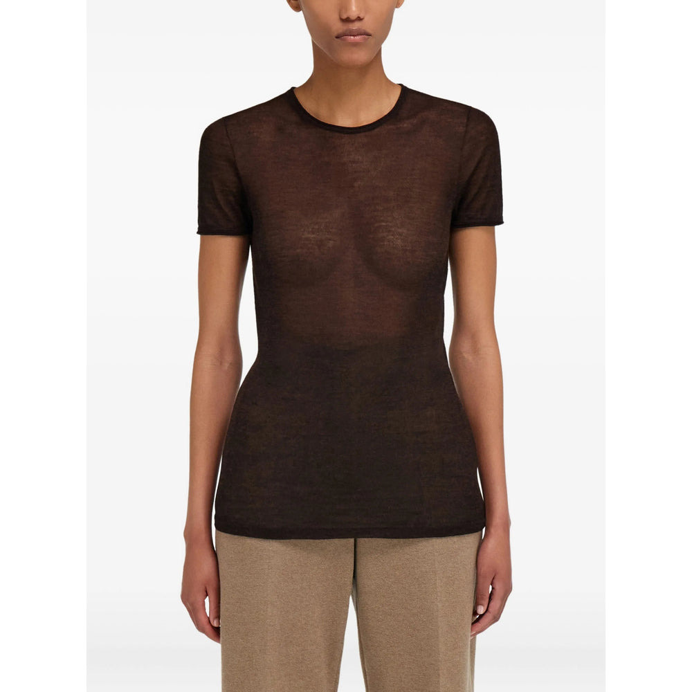 Ferragamo Brown Tops - T-Shirts & Jerseys Women - 2