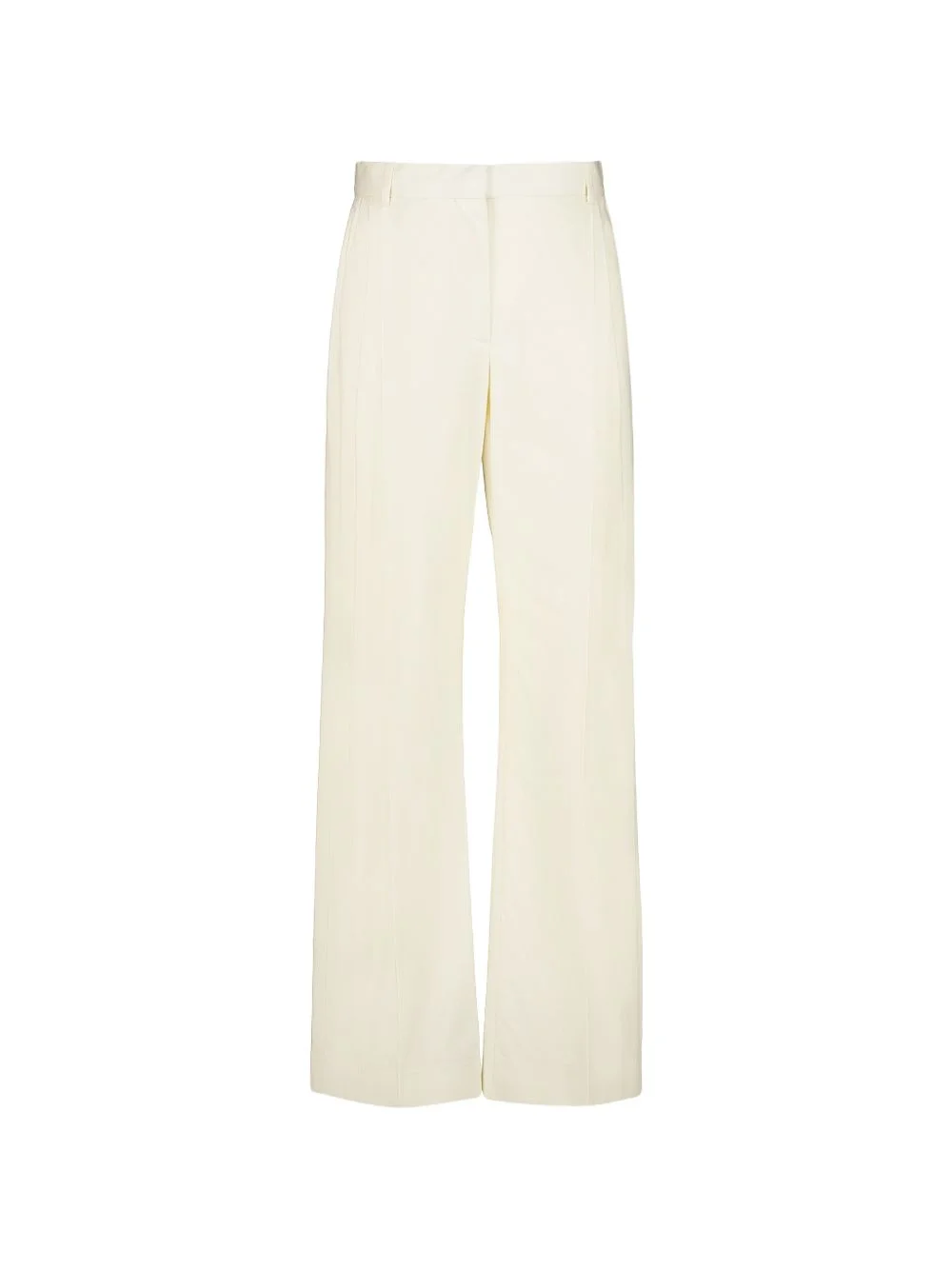pleated straight-fit trousers - 1