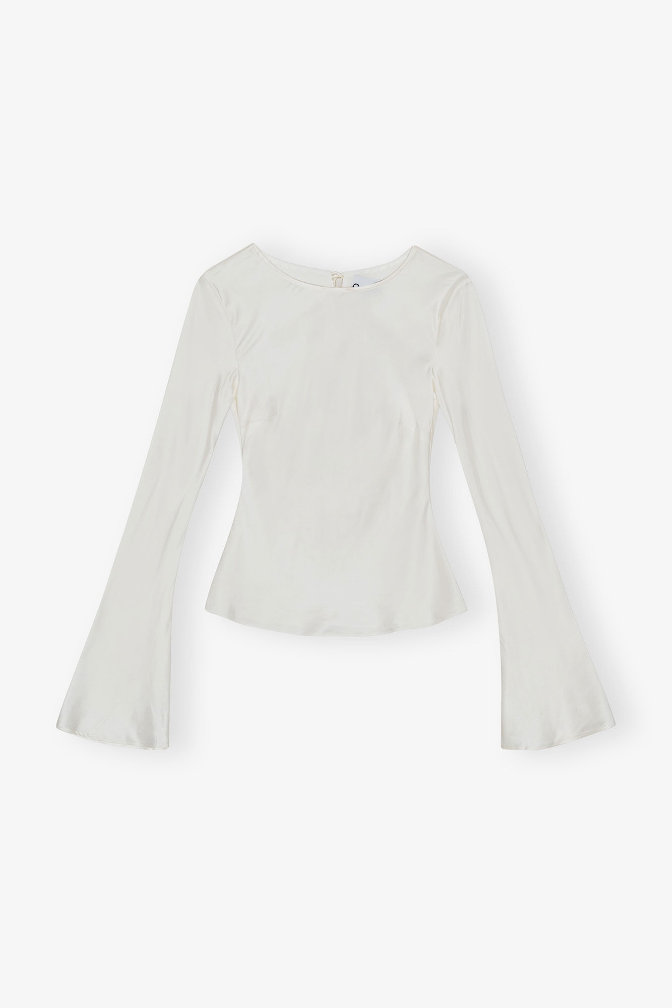 IVORY SATIN BLOUSE - 1