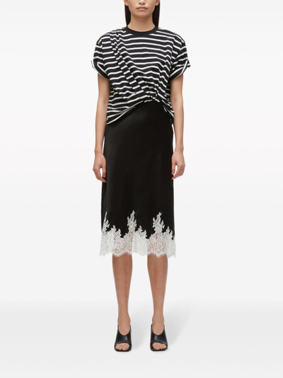 3.1 Phillip Lim stripe-print draped T-shirt dress outlook