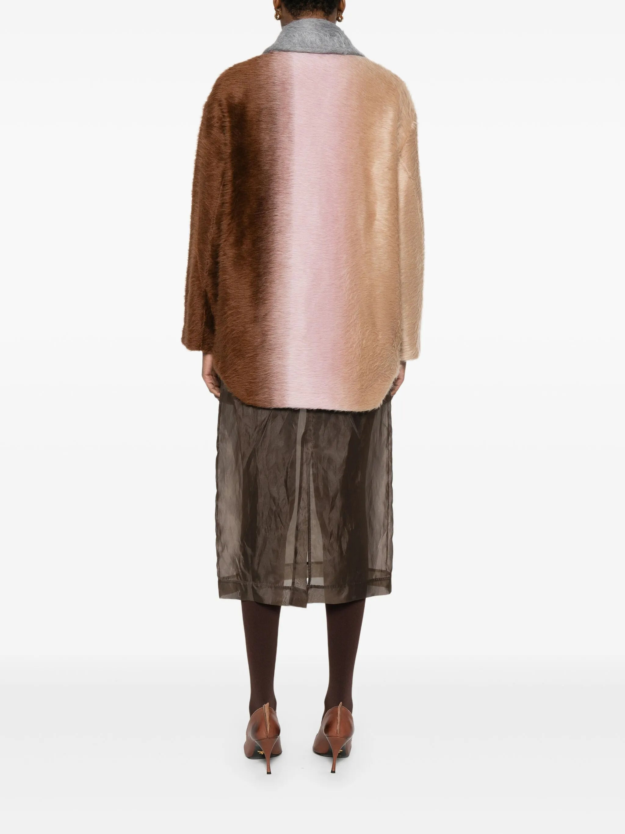 Fendi Colour-block Double-breasted Jacket - 4