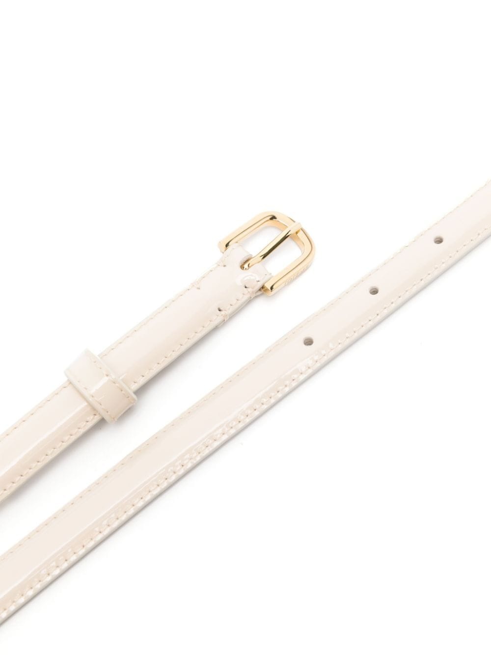 thin patent-leather belt - 2