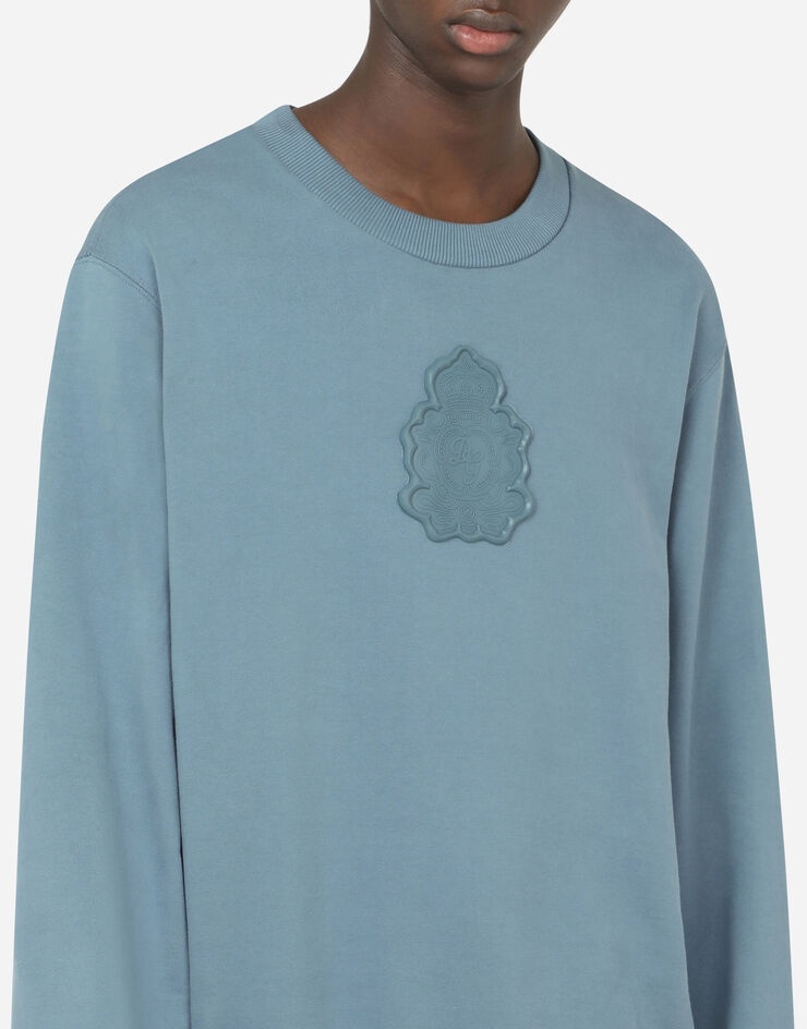 Jersey sweatshirt with rubberized patch - 5