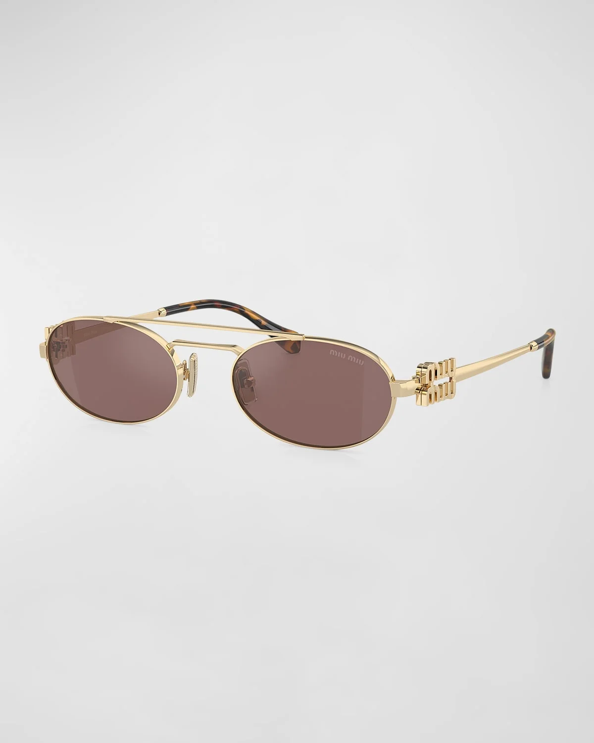 Logo Metal Aviator Sunglasses - 1