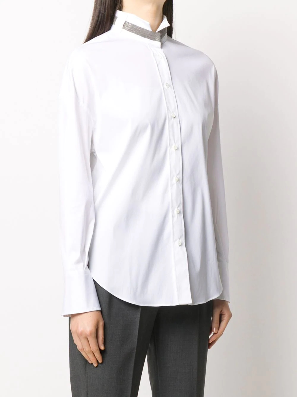 monili-embellished shirt - 3