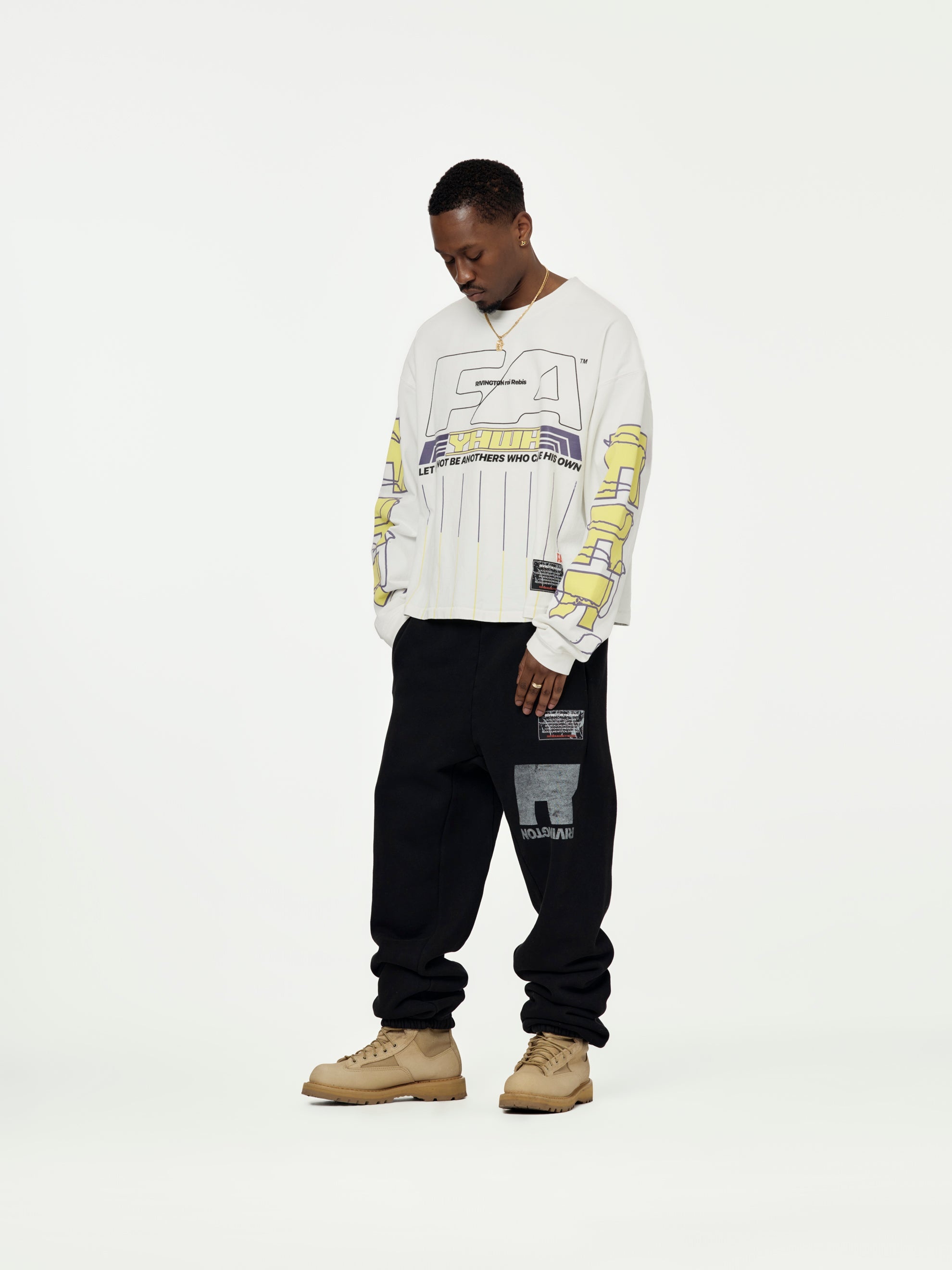 RIVINGTON roi Rebis HIS OWN RACING LS TEE (OPTIC WHITE