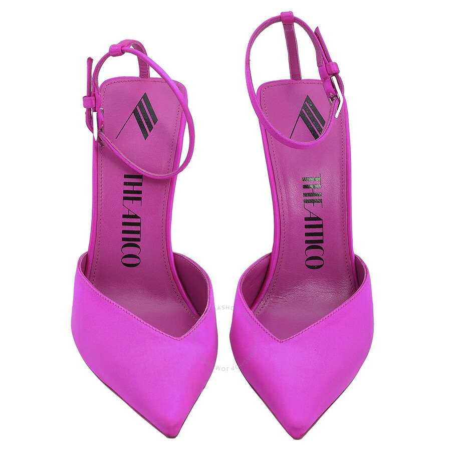 The Attico Ladies Fuchsia Perine Slingback Pumps - 2
