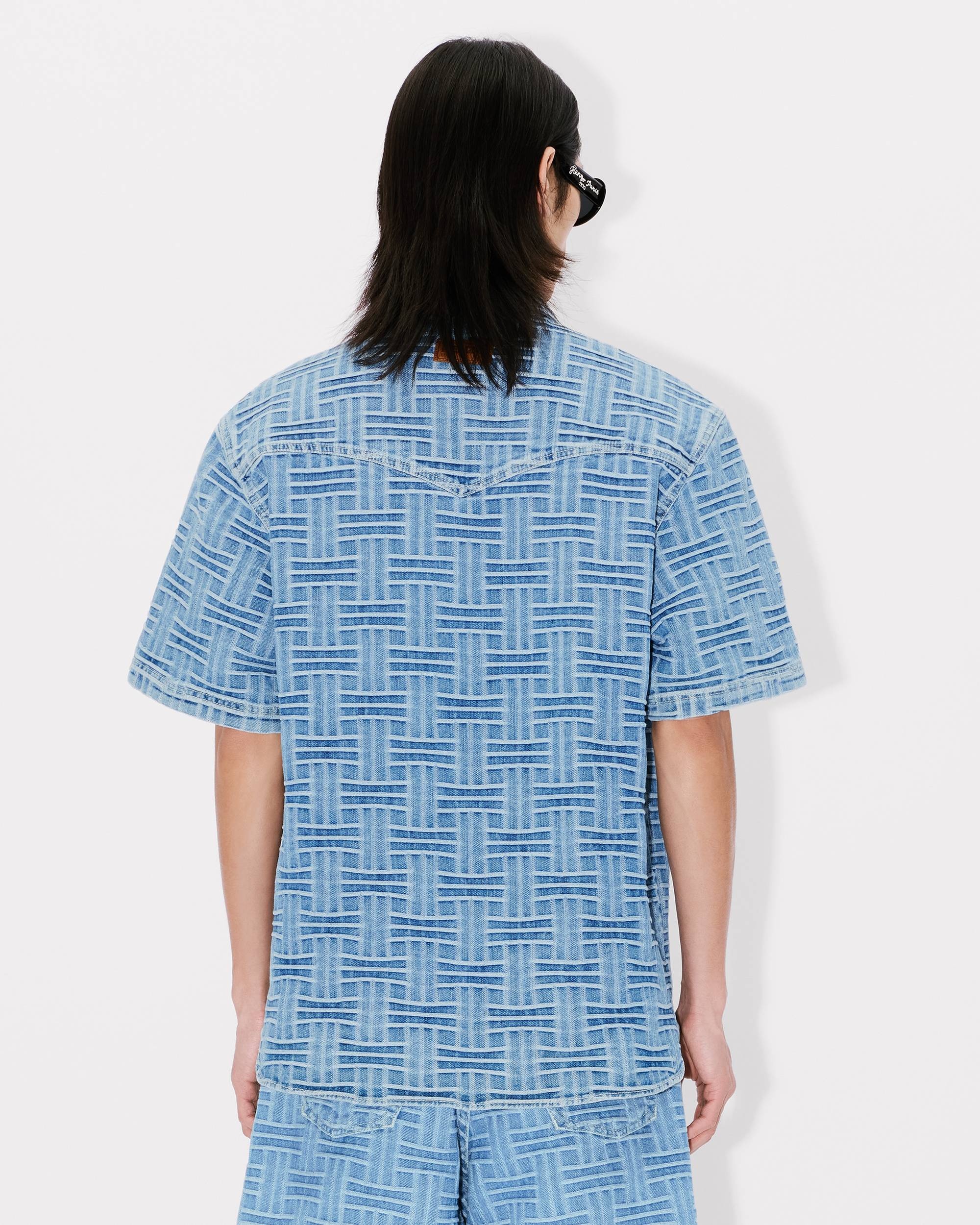'KENZO Weave' shirt in japanese denim - 4