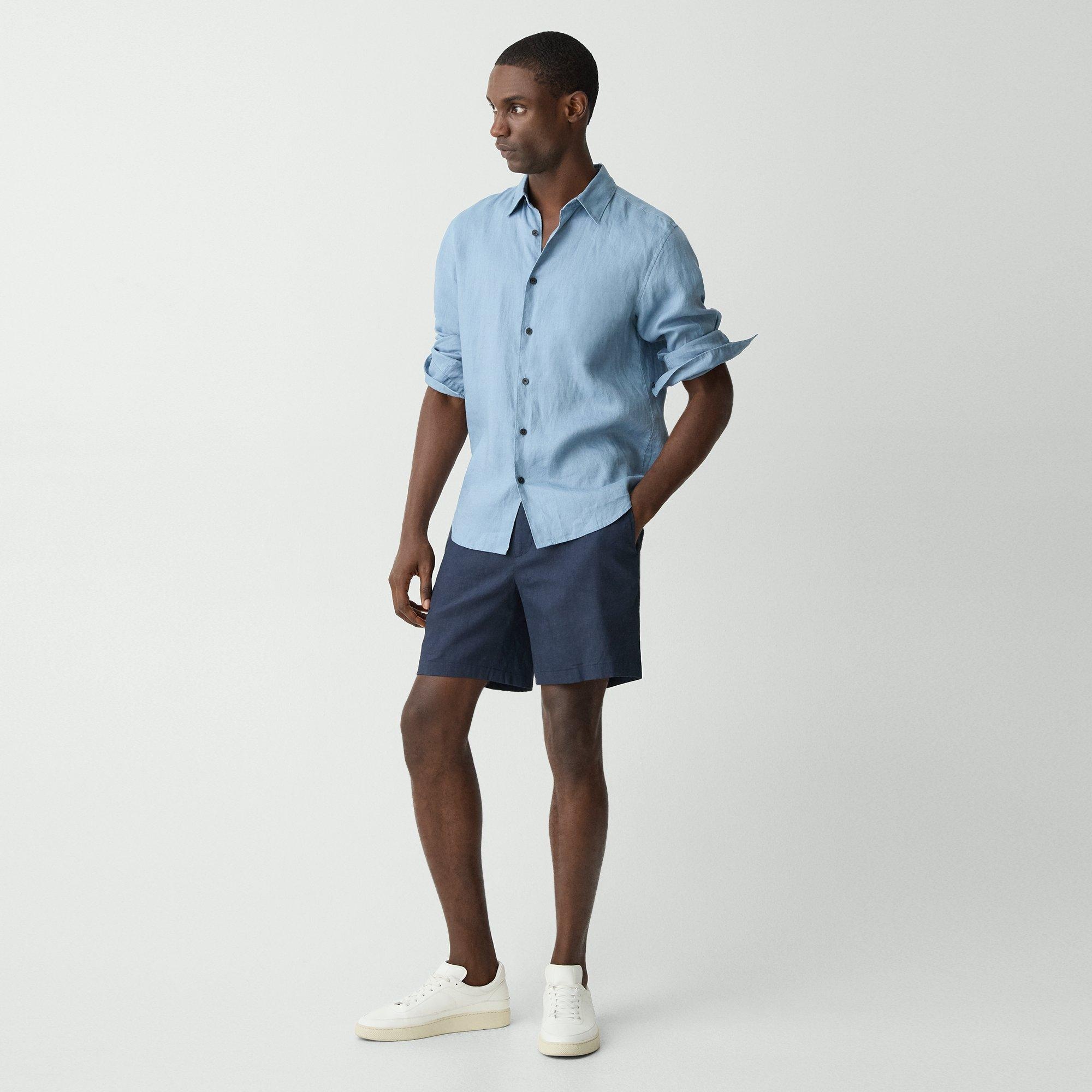 Curtis Drawstring Short in Good Linen - 3
