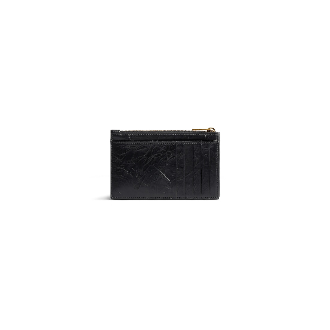 Women's Crush Long Coin And Card Holder Quilted in Black - 2