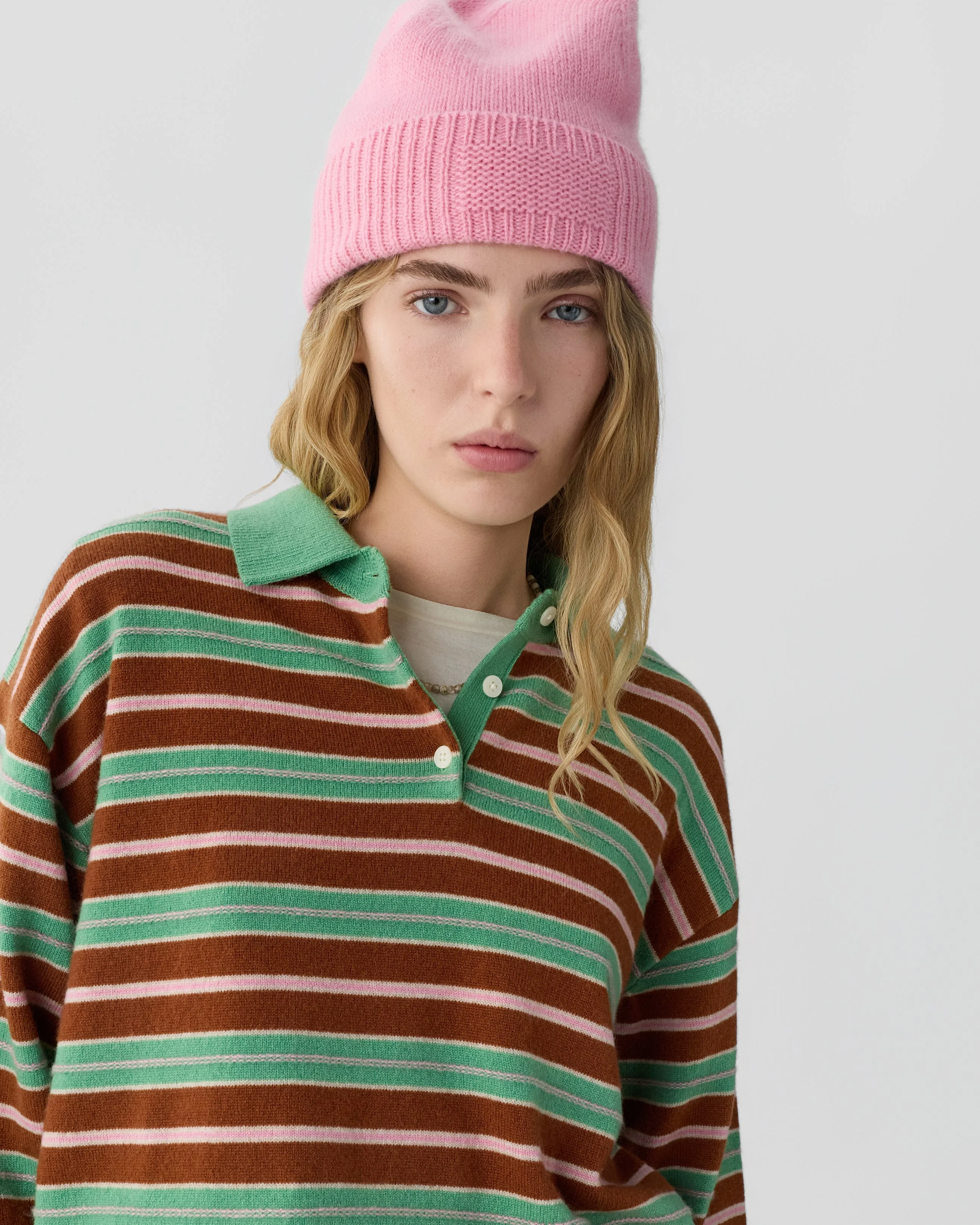 Rib Cuff Beanie - 1