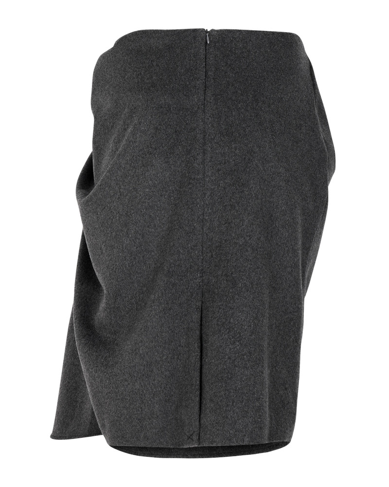 entire studios CREASE SKIRT GREY WOOL outlook