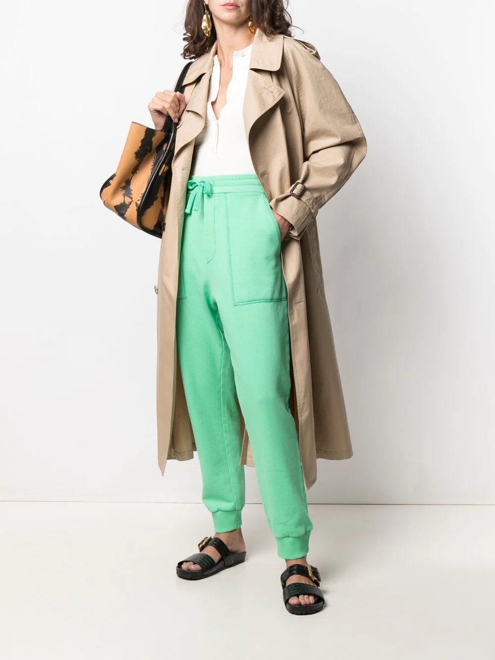 high-waisted tapered trousers - 2