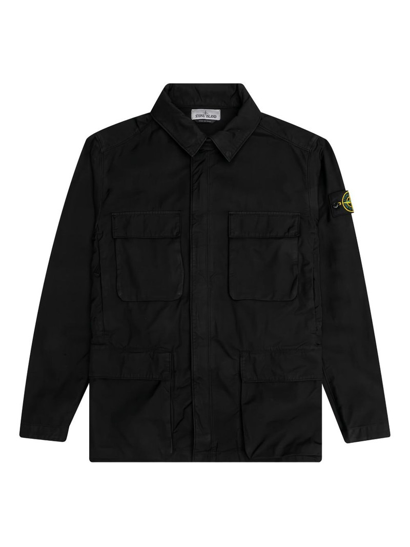 Compass-badge flap-pockets jacket 1