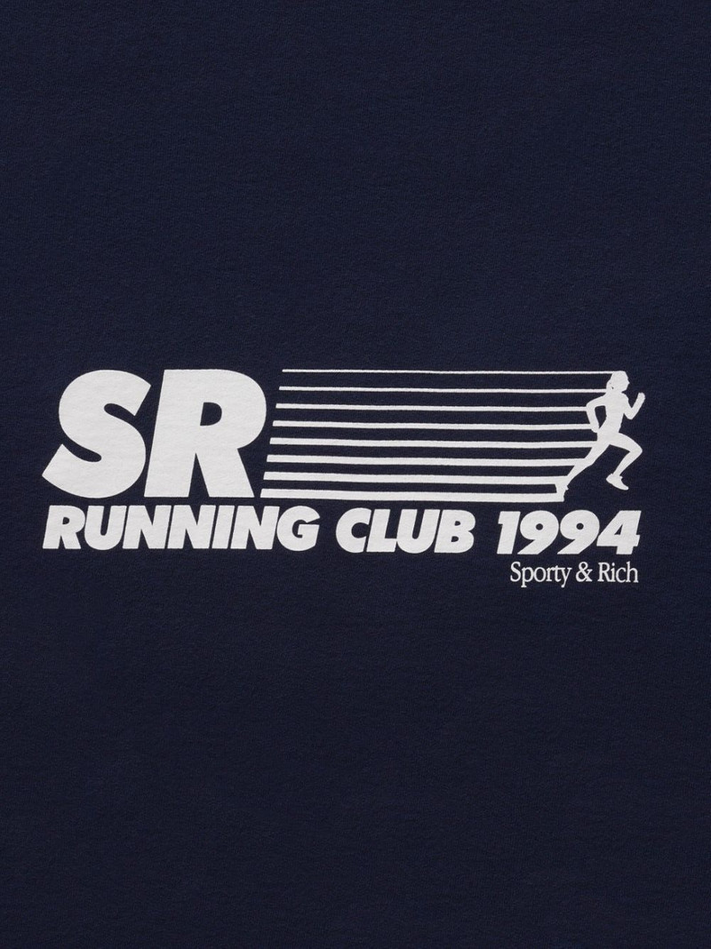 Sporty & Rich SR Running Club cotton T-shirt outlook