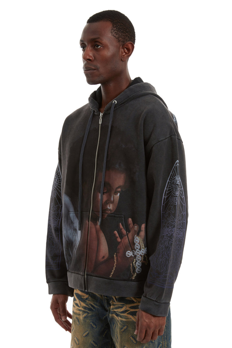 SACRED BEING ZIP UP COAL 4
