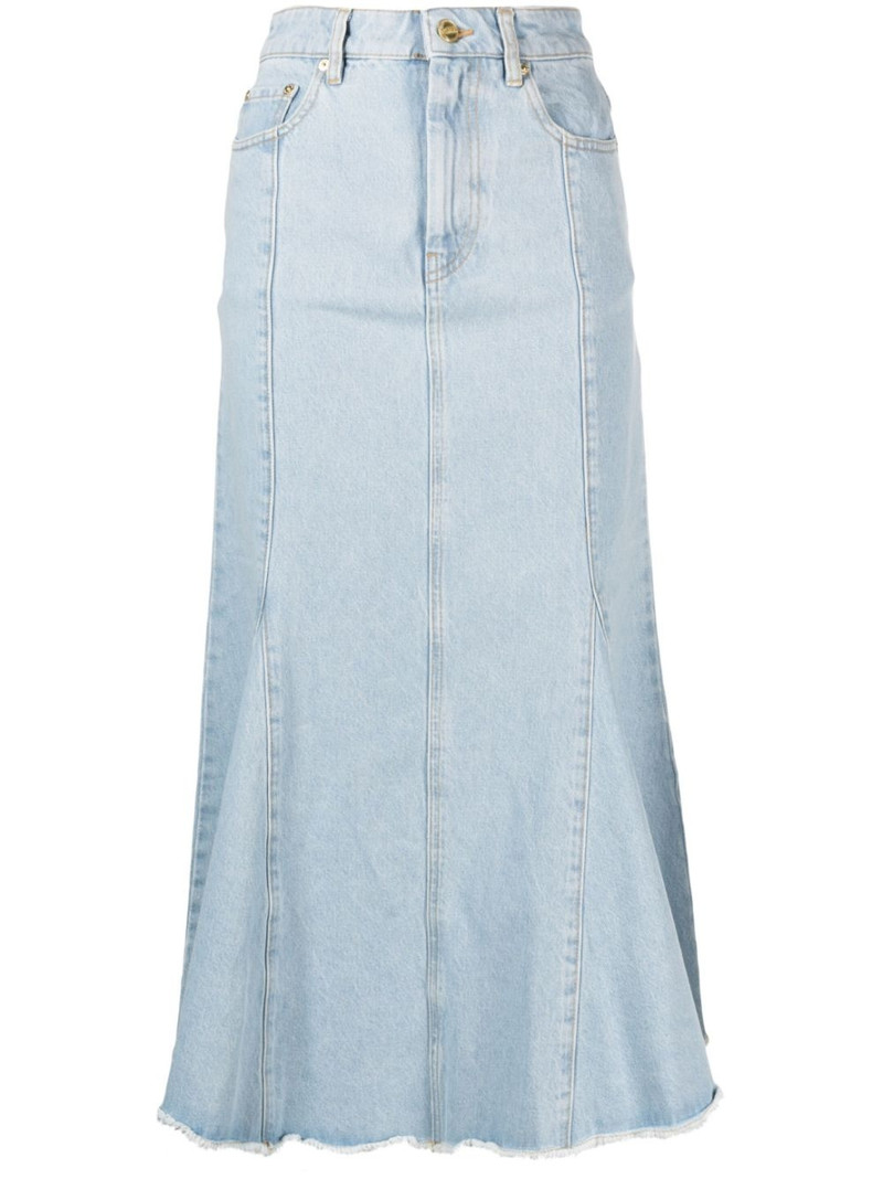 denim peplum 미디 스커트 1