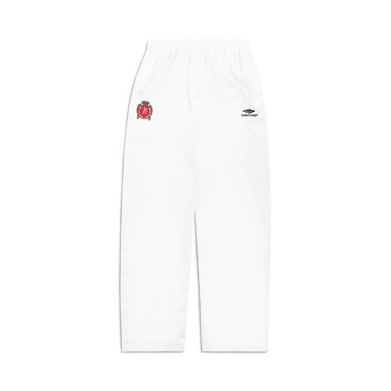 Men's Soccer Tracksuit Pants in White 1