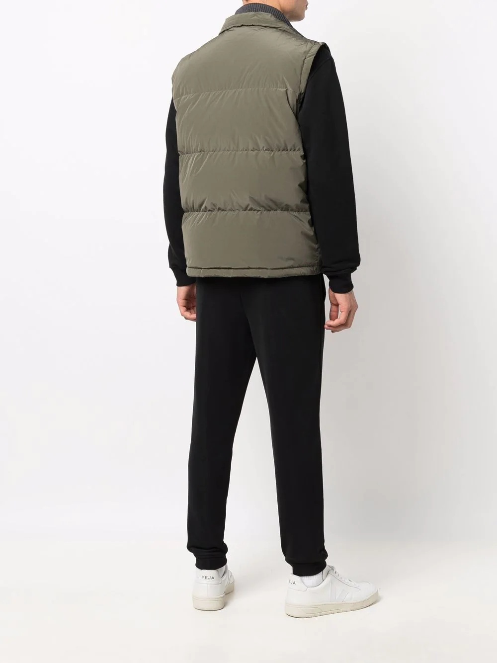 high-neck padded gilet - 6