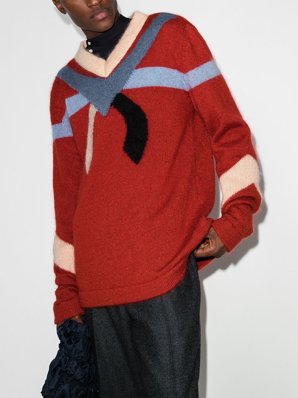 contrast intarsia-knit jumper - 2