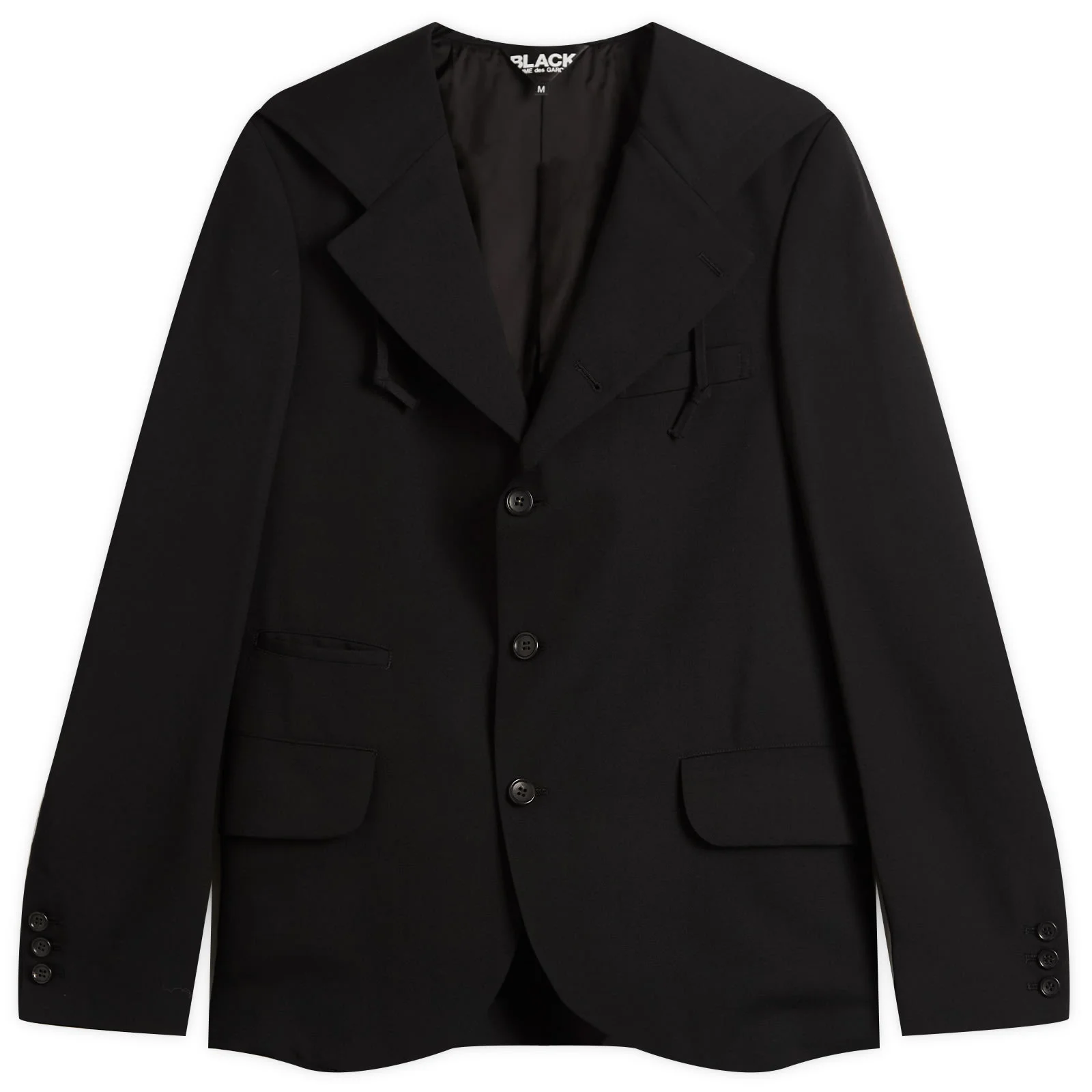 Comme des Garçons Black Hooded Blazer - 1