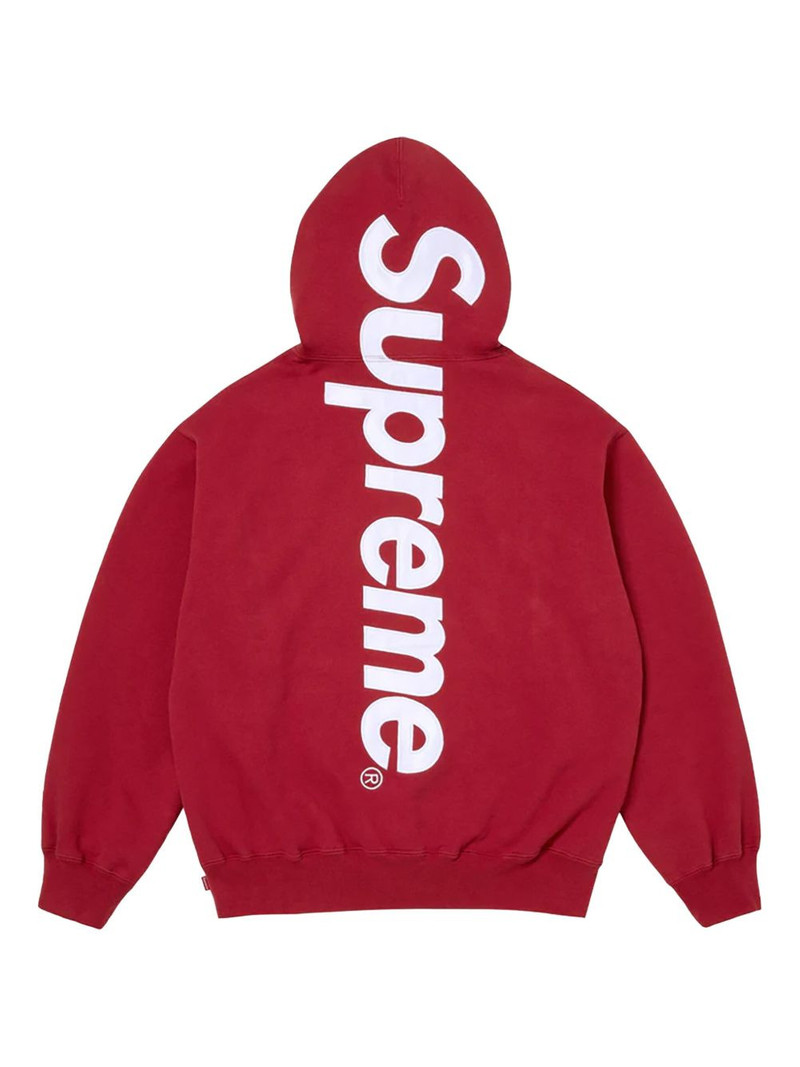Supreme logo appliqué hoodie outlook