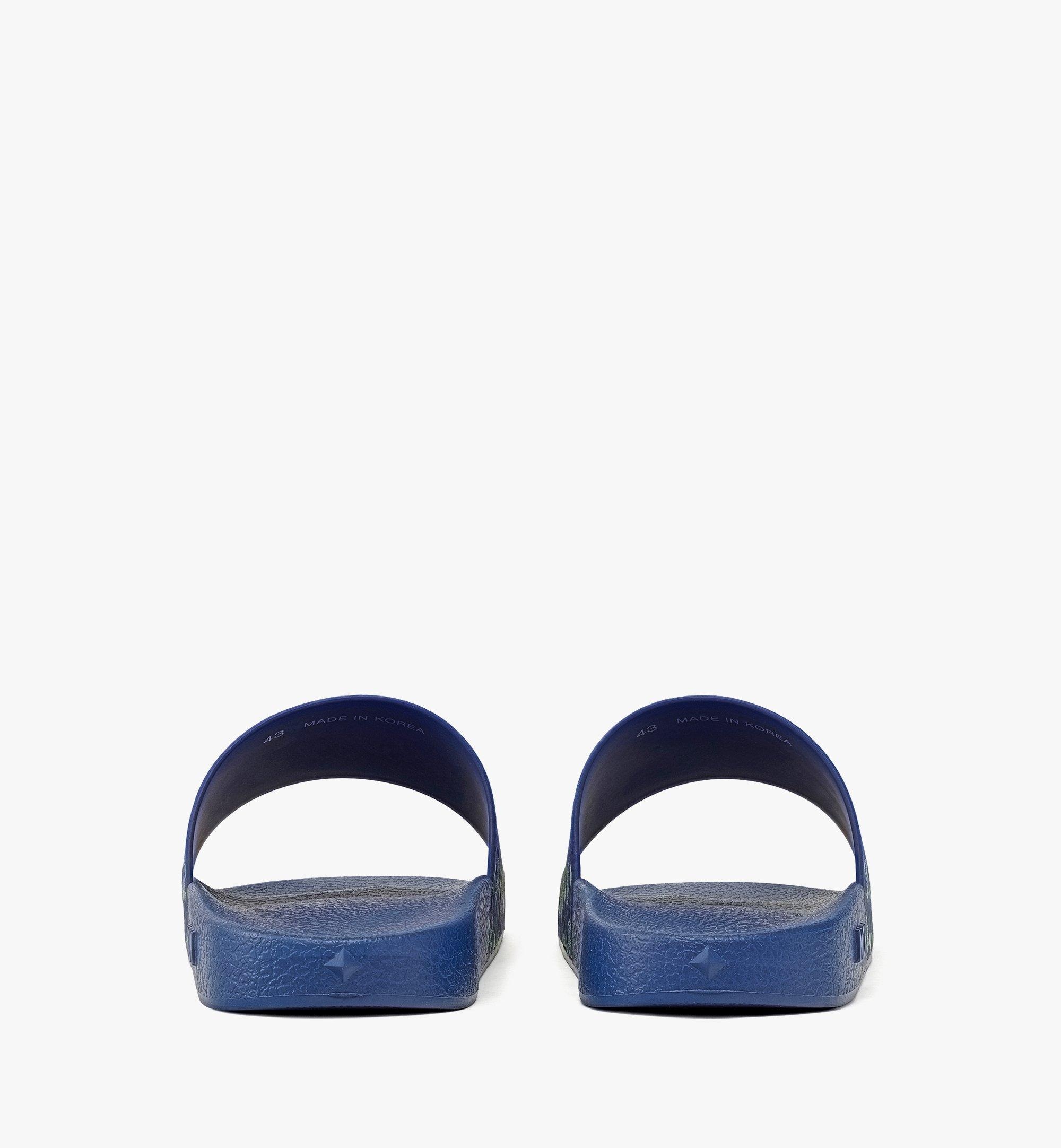 Monogram Print Rubber Slides - 3