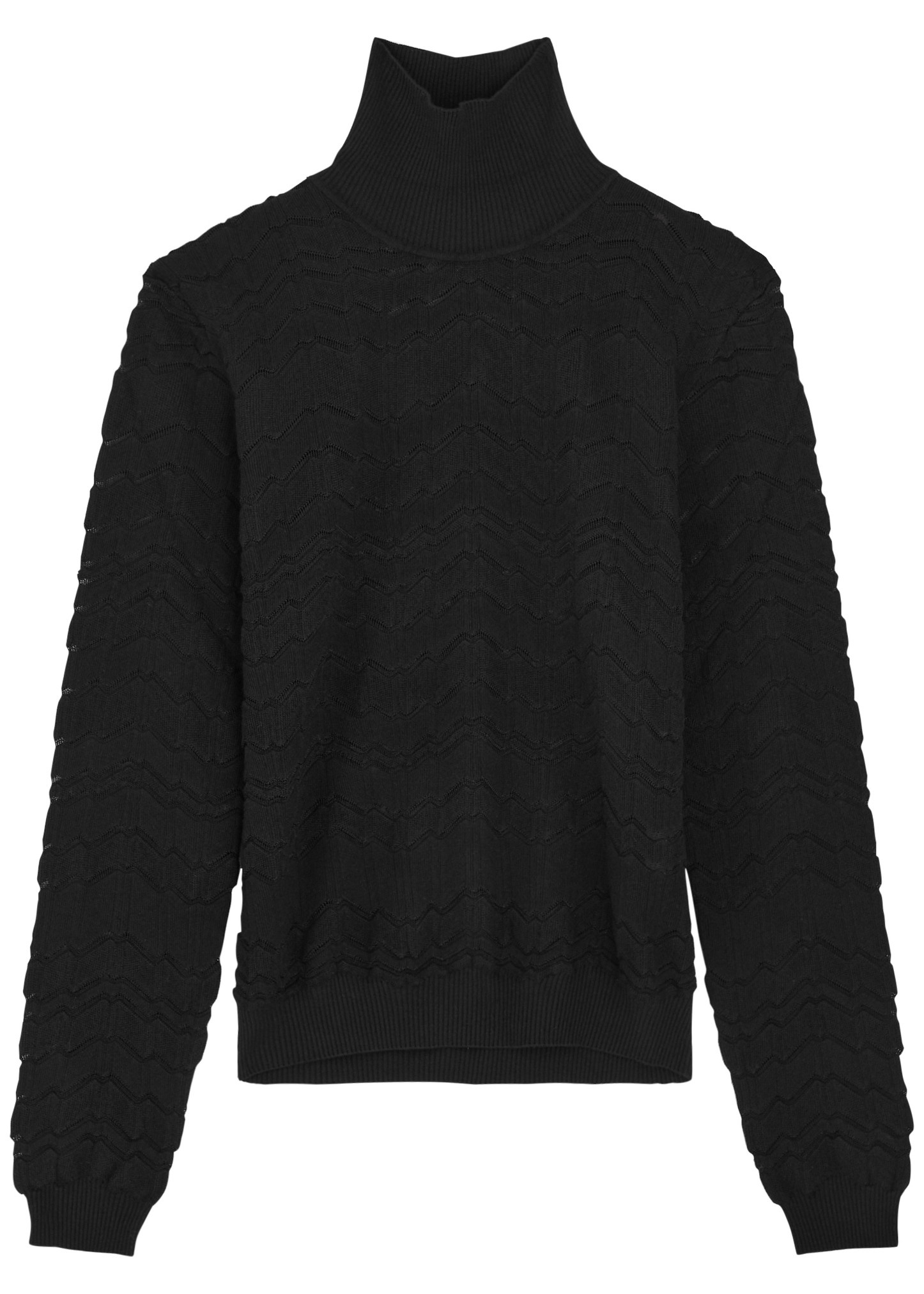 Zig-zag knitted jumper - 1