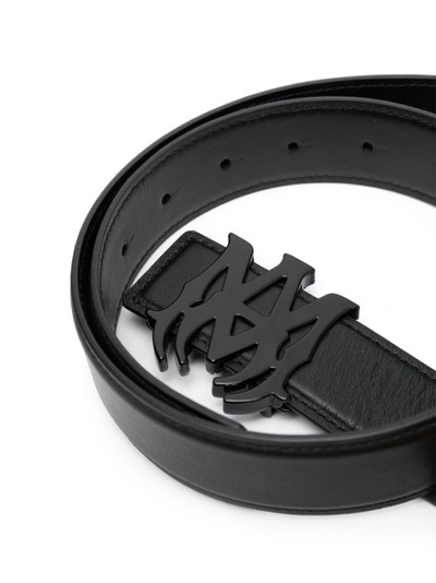 AMIRI logo-buckle leather belt outlook