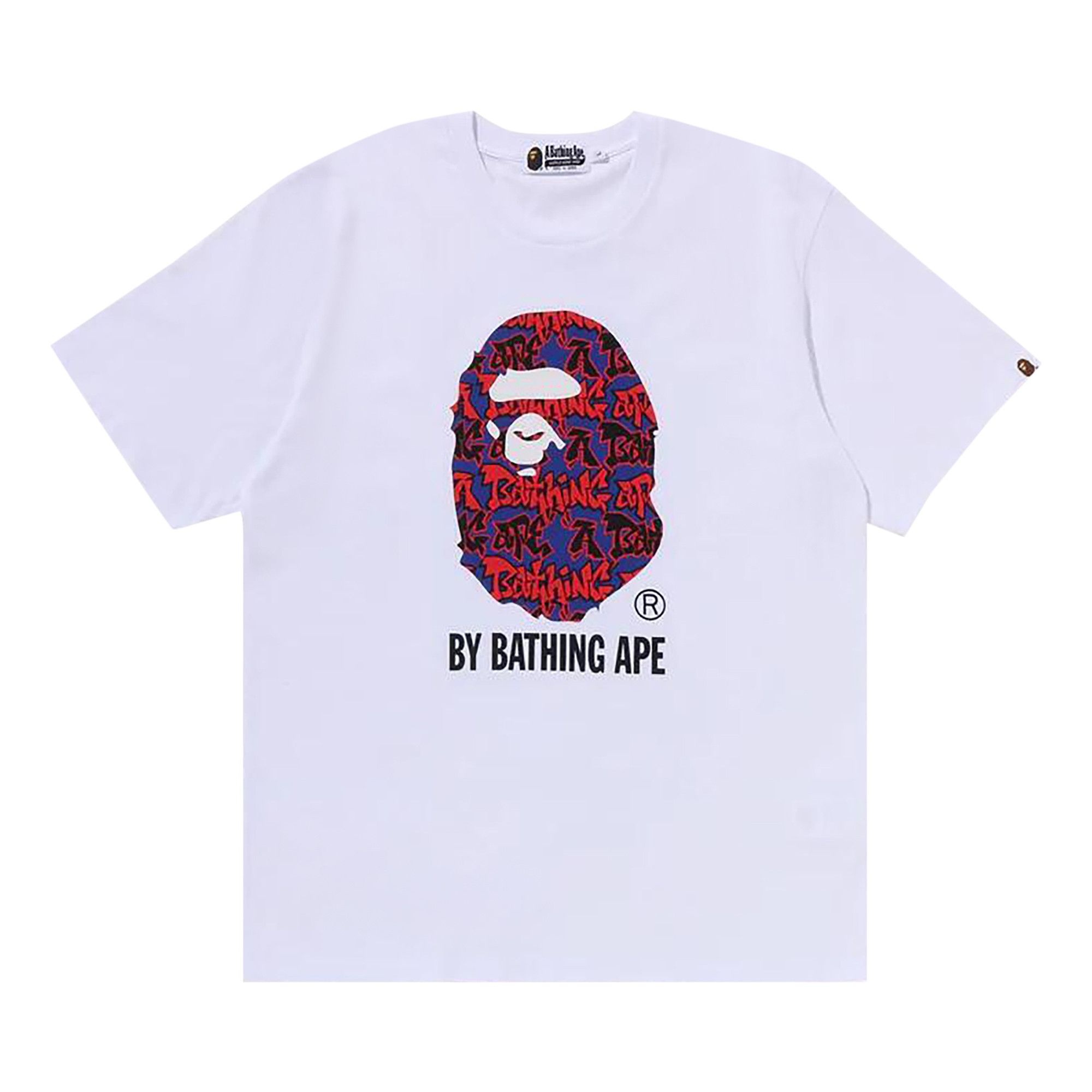 BAPE Graffiti Pattern By Bathing Ape Tee 'White' - 1