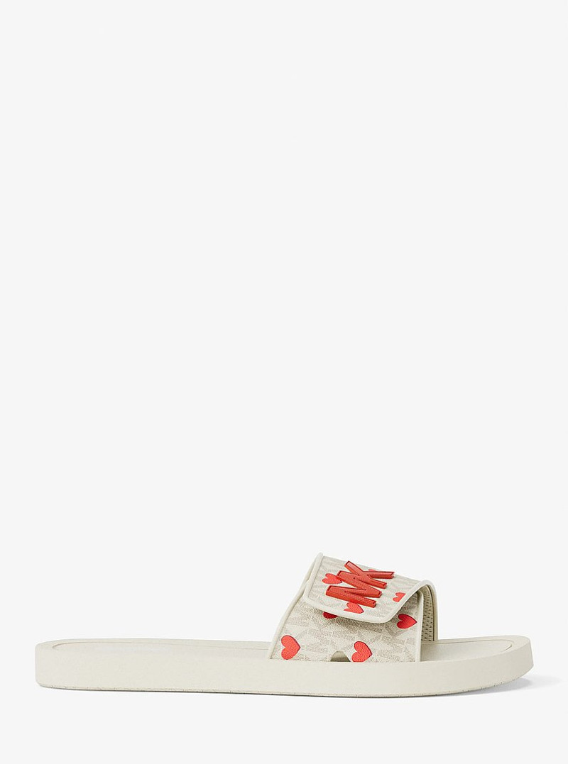 Palmer Printed Signature Logo Slide Sandal 1