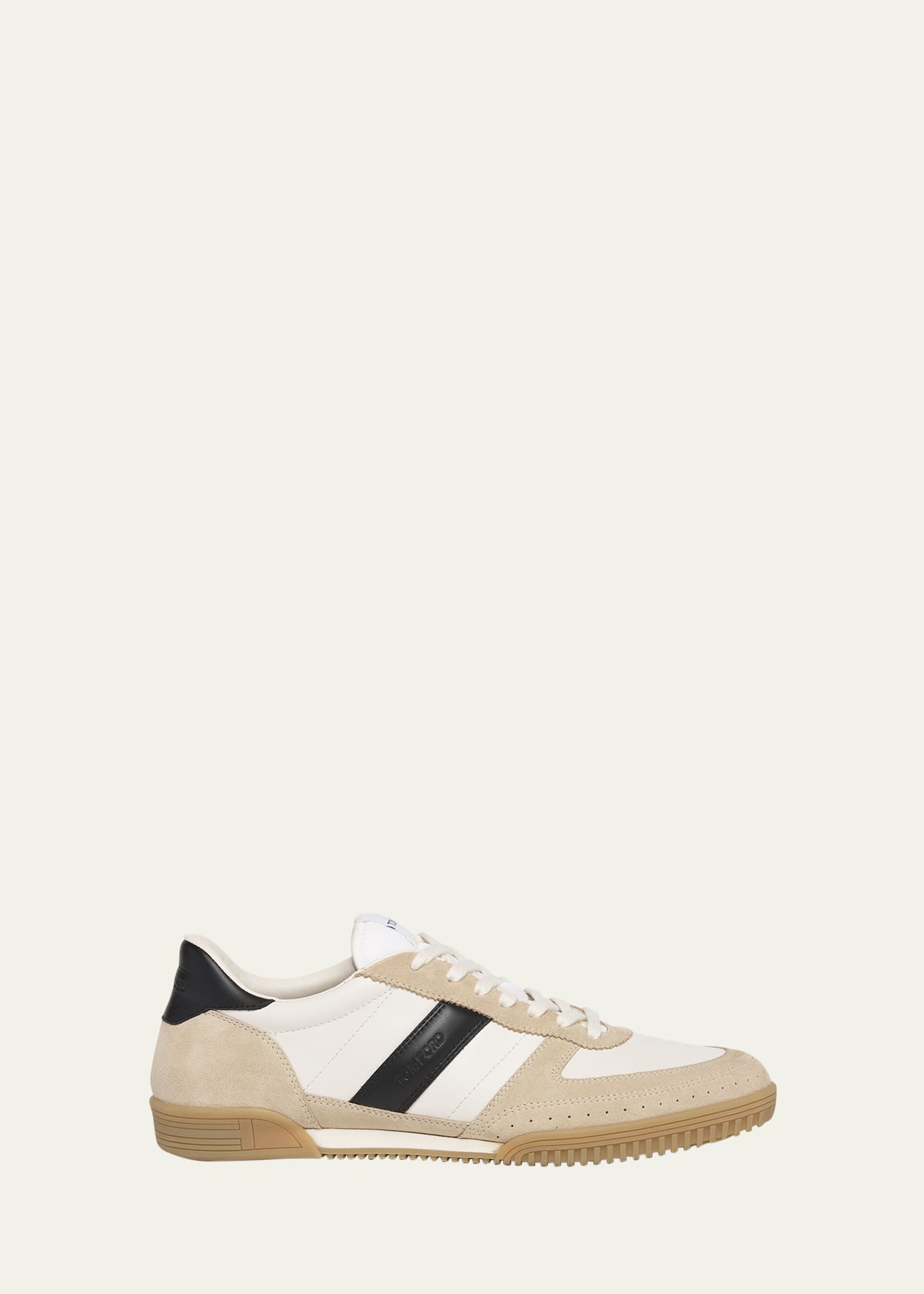 Men's Terence Suede and Leather Low-Top Sneakers - 1