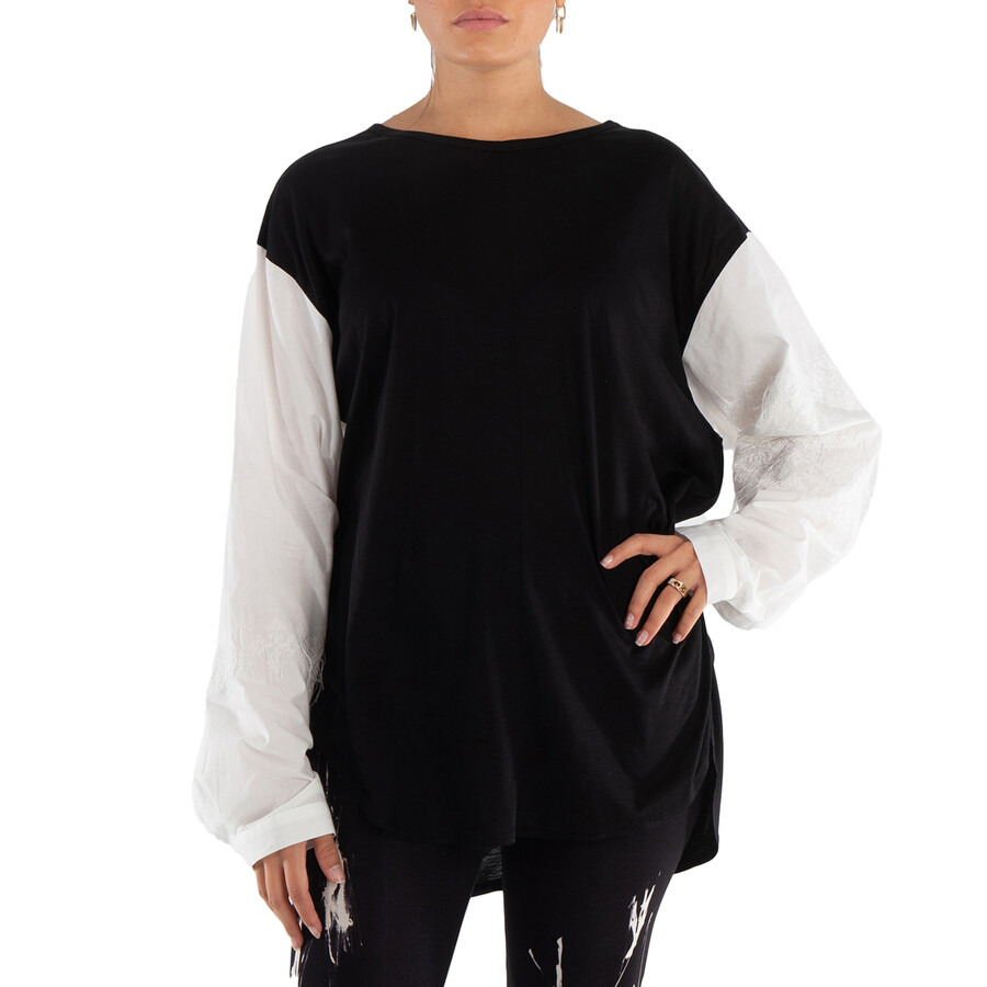 Y'S Round-Neck Lyocell-Blend Sweatshirt, Brand Size 2 - 3